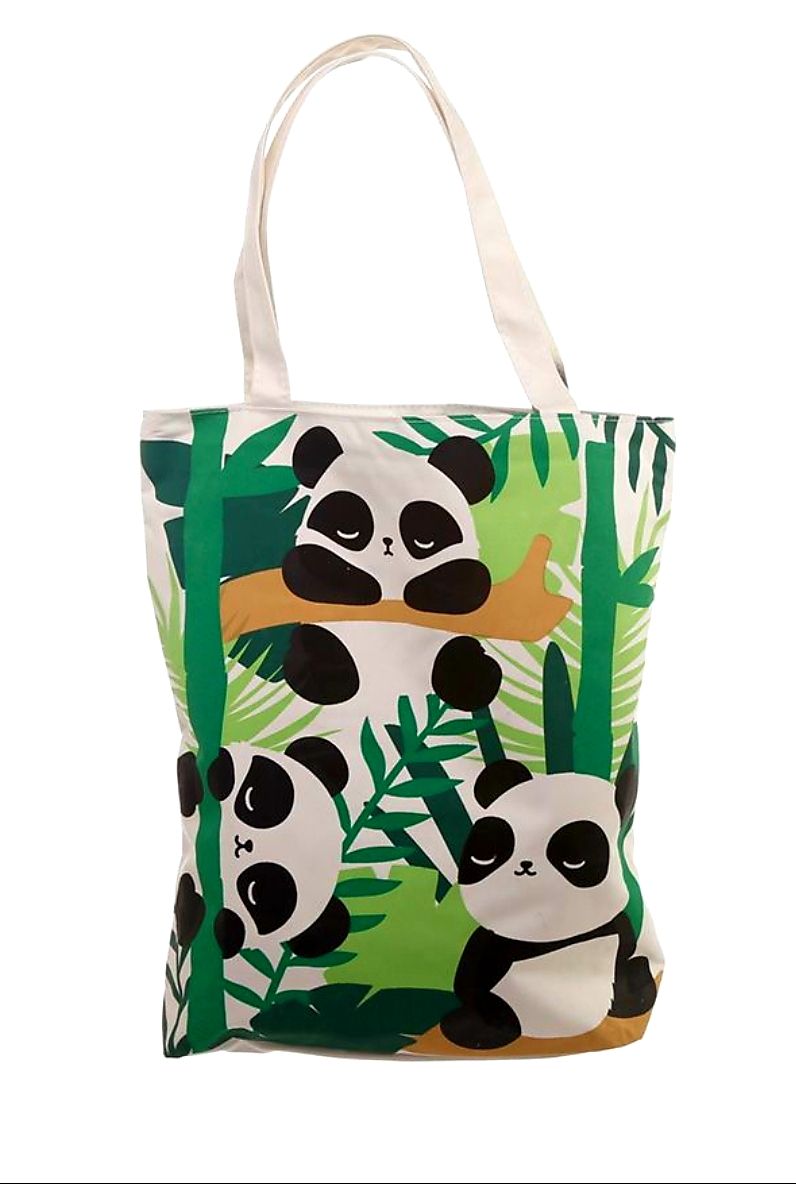 Large Panda cotton bag 