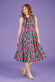Lady vintage watermelon Audrey dress