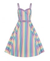 Collectif Nova rainbow swing dress