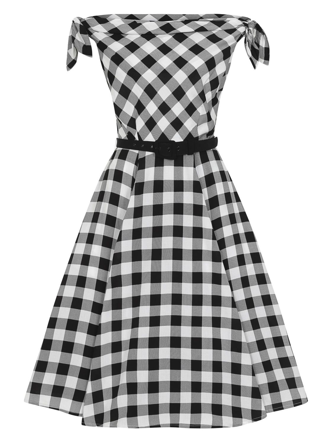 Collectif Giordana Gingham Swing Dress