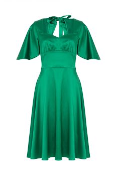Voodoo vixen Mariah green cape dress