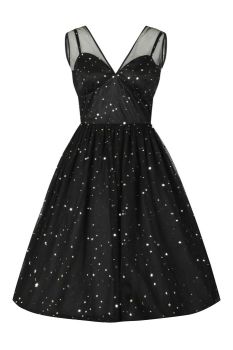 Hell bunny infinity sparkle black christmas dress