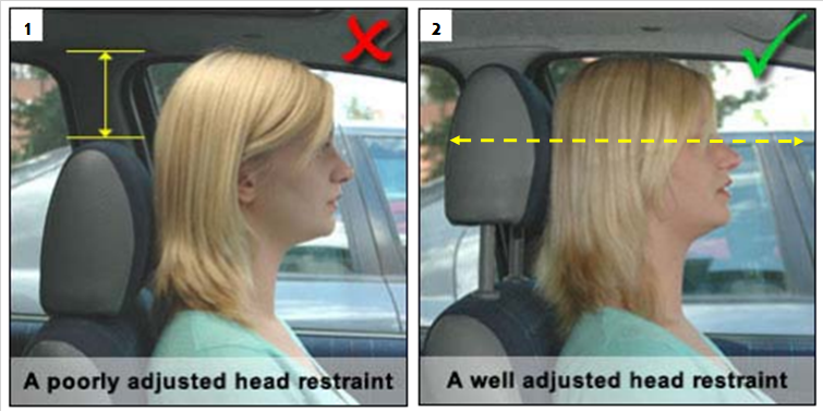 How to set your head restraint correctly 