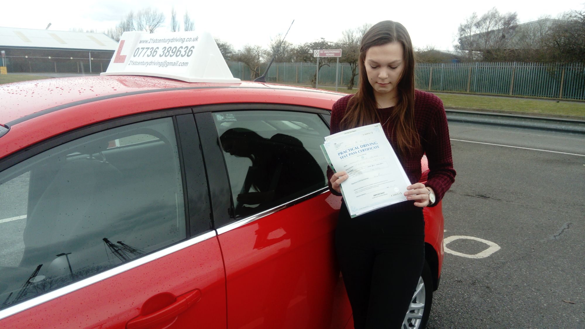 Driving Test Success, I took my driving lessons in grimsby with 21st Century Driving