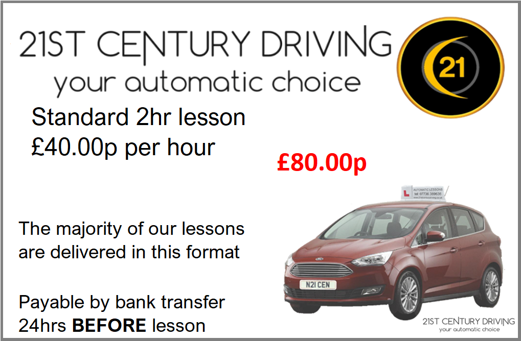 Automatic Driving Lessons in Grimsby with 21st Century Driving
