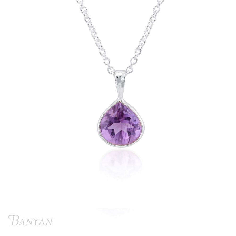 Banyan Teardrop Amethyst Pendant