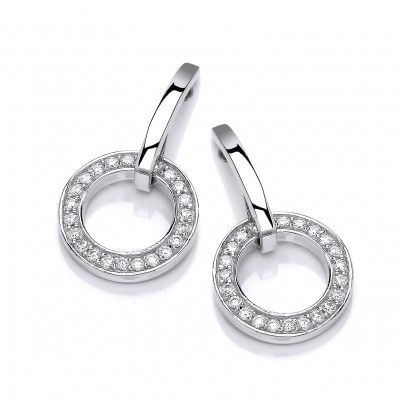 Cavendish French Sparkling Circle Earrings