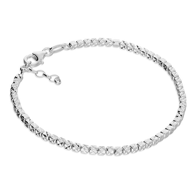 Diamond Cut Silver Bracelet