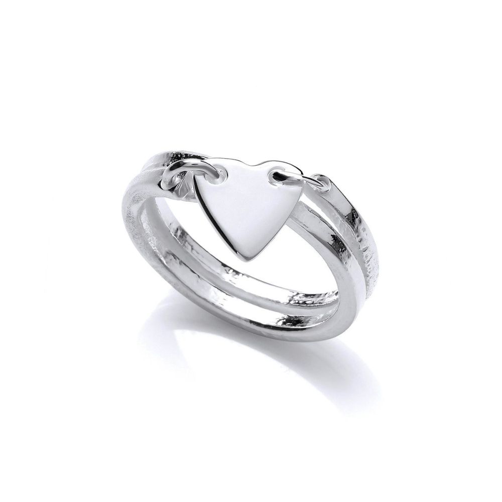 Silver 'Love is in the Air' Ring - Cavendish French