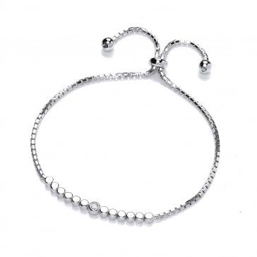Silver Solitaire Friendship Bracelet