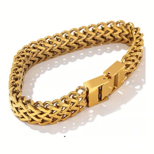 'HARPER' Chunky Gold Chain Link Bracelet