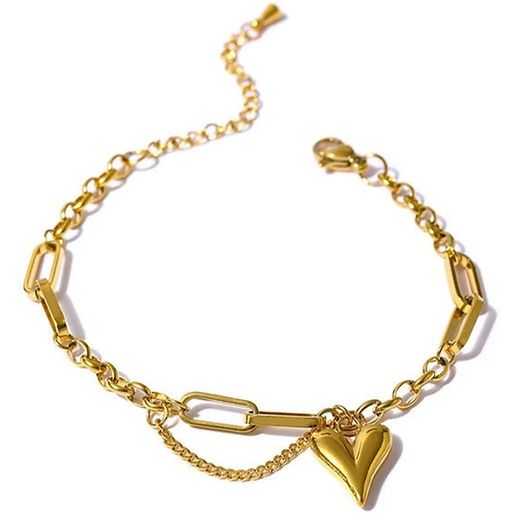 'ROSALIE' Gold Heart Bracelet