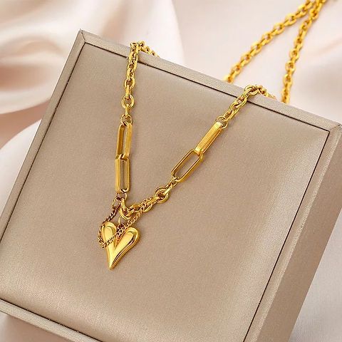 'ROSALIE' Gold Heart Necklace