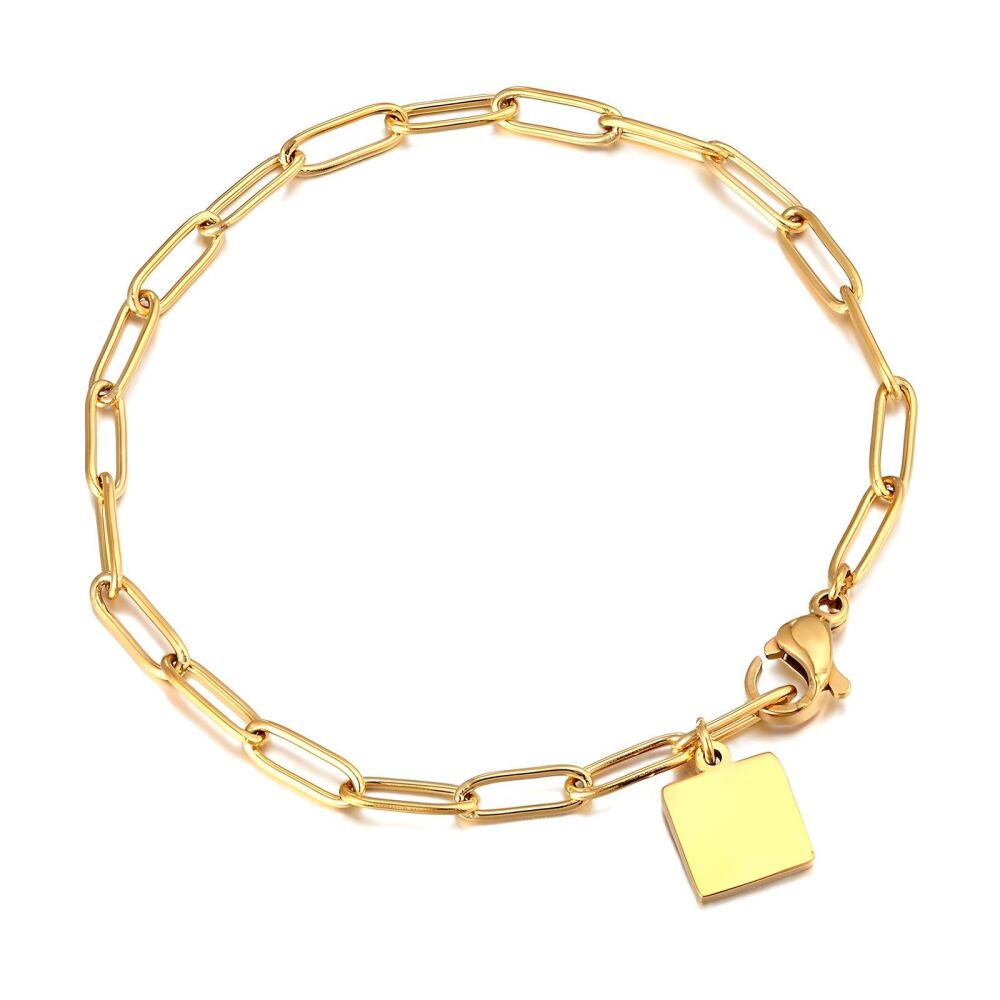 'NADINE' Gold Paperchain Bracelet
