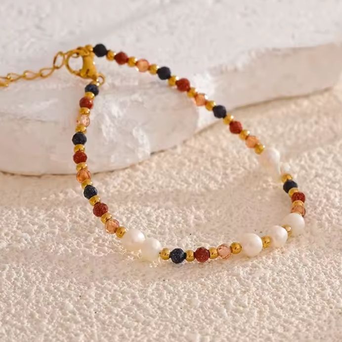 'HARPER' Natural Stone Boho Bracelet