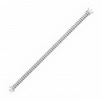 Silver CZ Watch Strap Tennis Bracelet