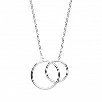 Sterling Silver Interlinked Circle Necklace