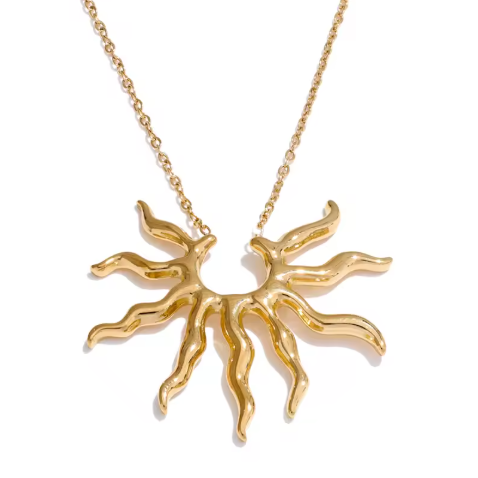 'KYLIE' Gold  Sun Ray Necklace