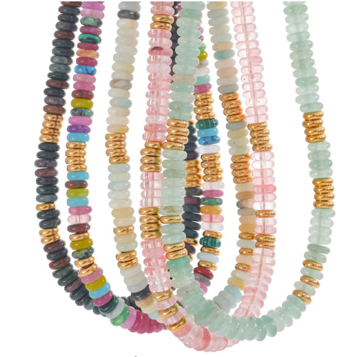 'LILLY' Colourful Natural Stone Necklace