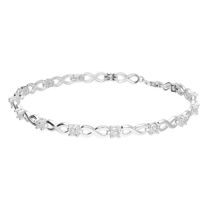 Sterling Silver Infinity Bracelet