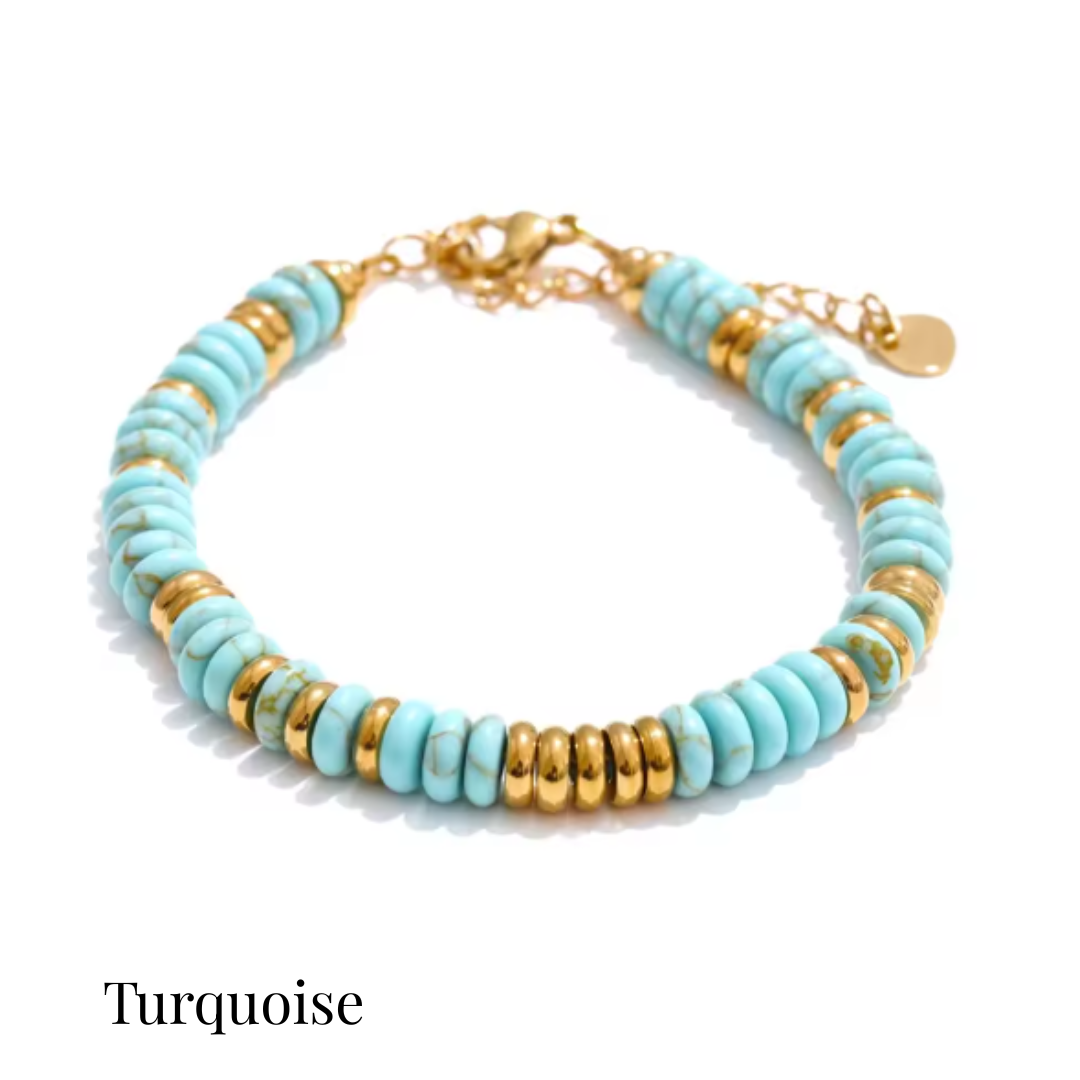 'LILLY' Natural Stone Bead Bracelet