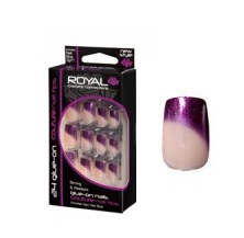 Royal Couture Glue On Nails - Purple