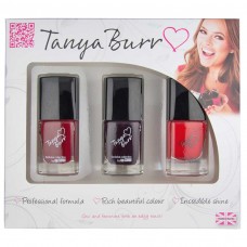 Tanya Burr Trio Nail Polish Gift Set - Number 4 - Mischief Manager, New York Night, Riding Hood