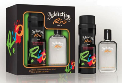 Addiction RIO Mens Gift Set - EDT & Body Spray