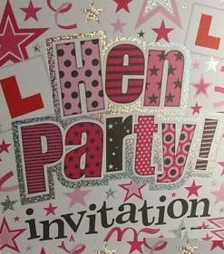 Simon Elvin Hen Party Invitations 