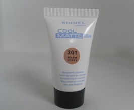 Rimmel Cool Matte 16h Mousse Foundation - 301 Warm Honey (2 Pack)
