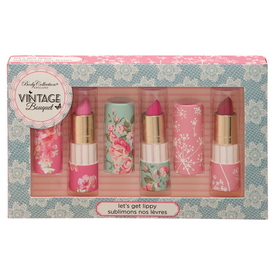 Body Collection Vintage Bouquet Lipstick Trio Gift Set