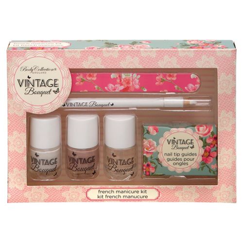            Body Collection Vintage Bouquet French Manicure Kit 
