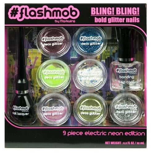#Flashmob Bling! Bling! Bold Glitter Nails!