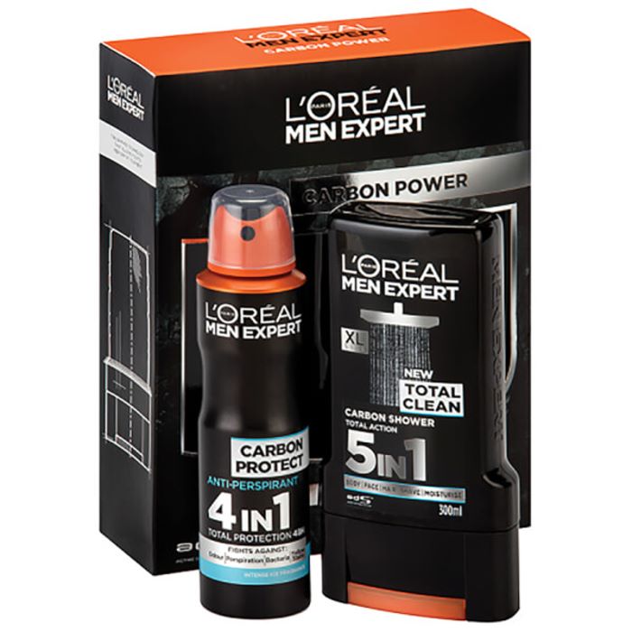    L'oreal Carbon Power - Shower Gel & Deodorant Gift Set