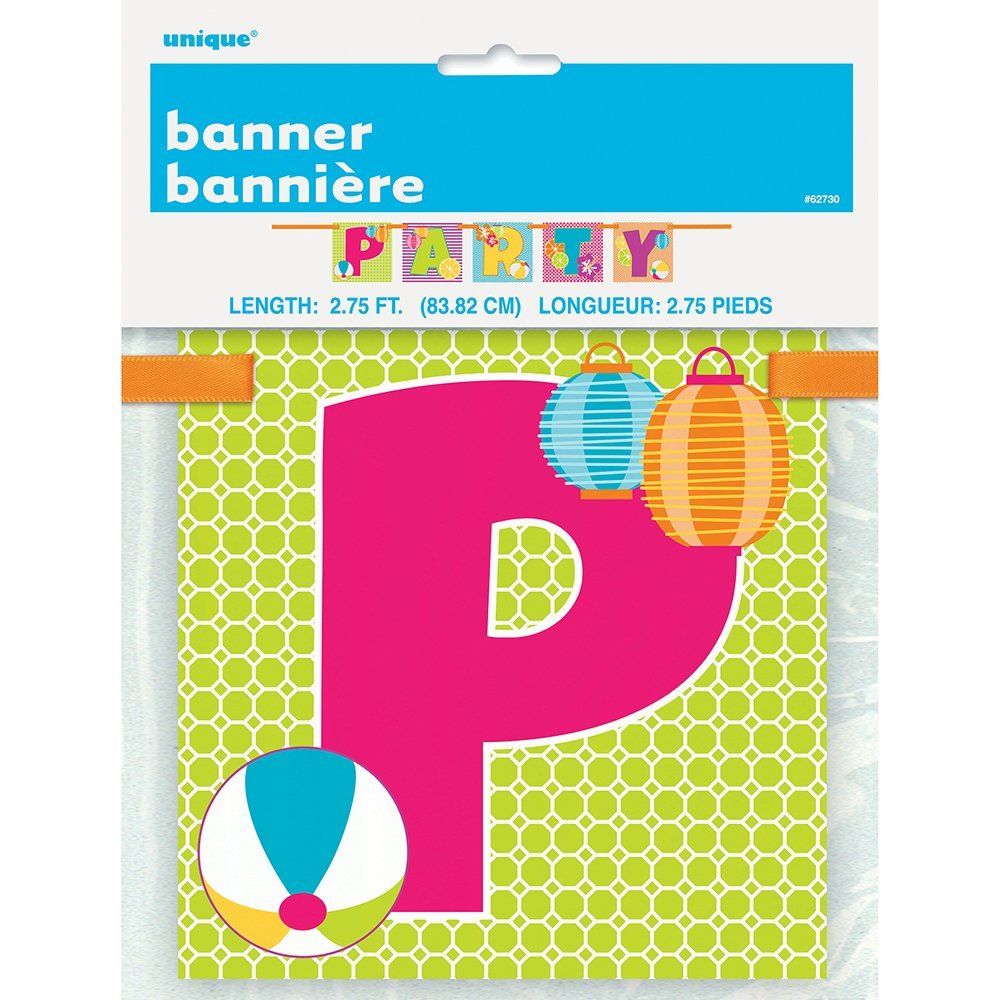 Unique Summer Party Banner 2.75FT