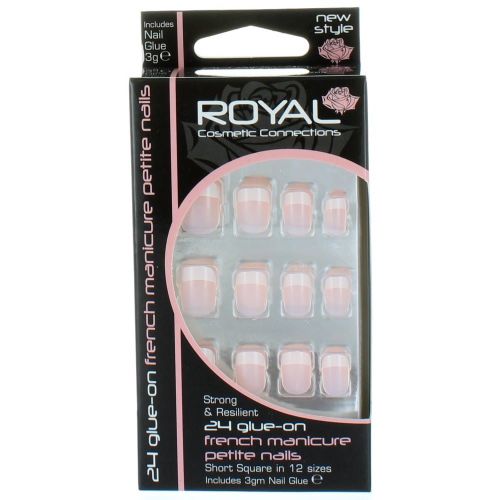  Royal Strong & Resilient Glue on Nails - French Manicure Petite