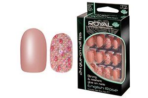 Royal Glue On Nail Tips - English Rose 