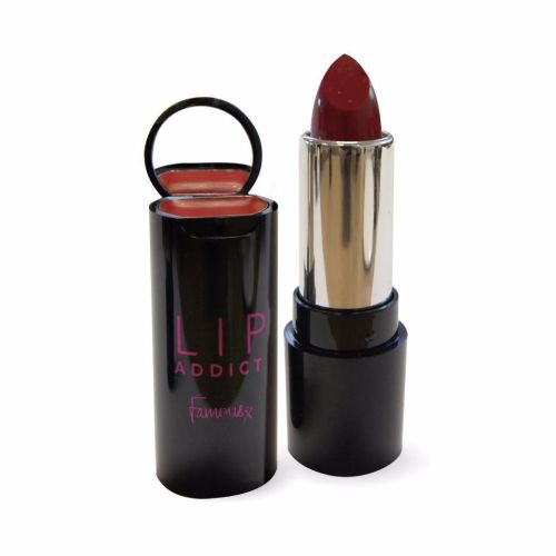 Famous By Sue Moxley Lip Addict Lipstick & Balm With Mirror-02 Fever