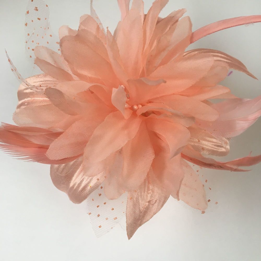 Peach Wrist Corsage