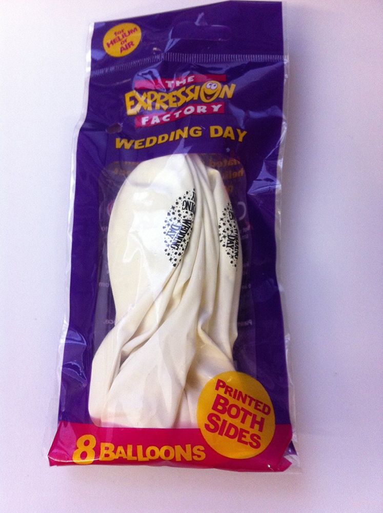 Wedding Day Balloons (pack of 8)