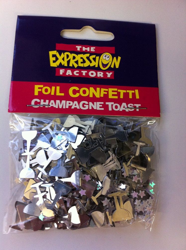 Champagne Toast Wedding Confetti