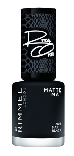 Rimmel Rita Ora Matte Nail Polish - 906 Matte Black