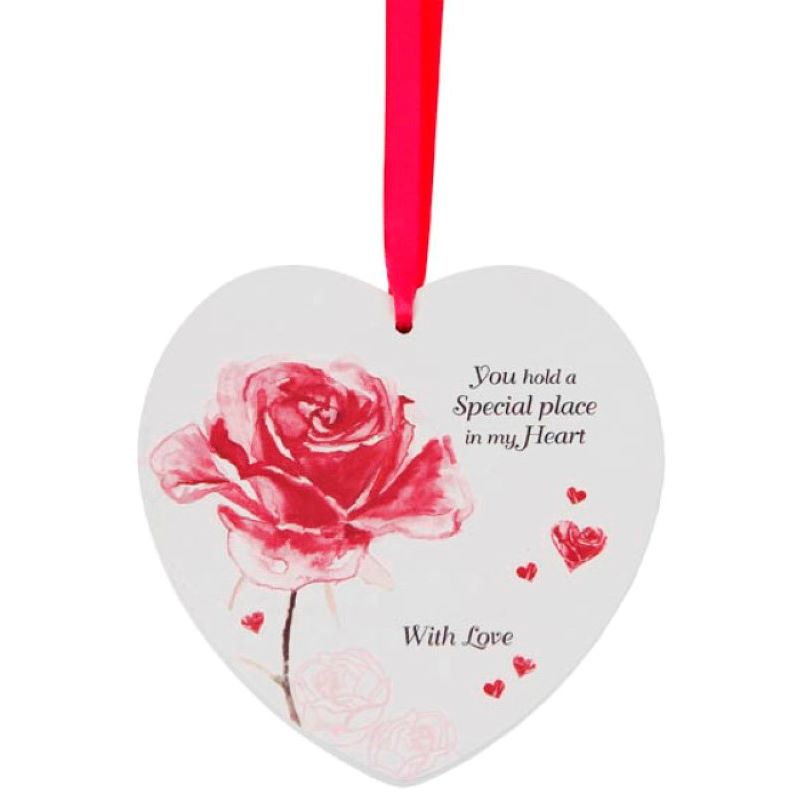 Vintage Lane Valentines Day Heart Plaques Heart