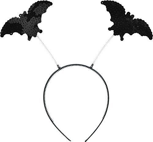 Girls Fancy Dress Halloween Party Accessory Flying Bat Boppers Headband Uk
