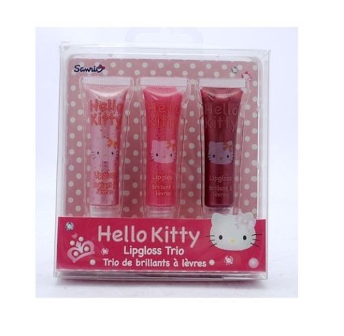 Hello Kitty Lipgloss Trio Girls Gift Set 