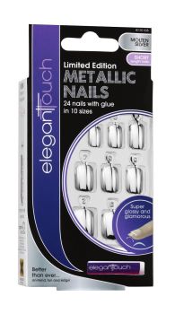 Elegant Touch Metallic Nails Limited Edition - Molten Silver