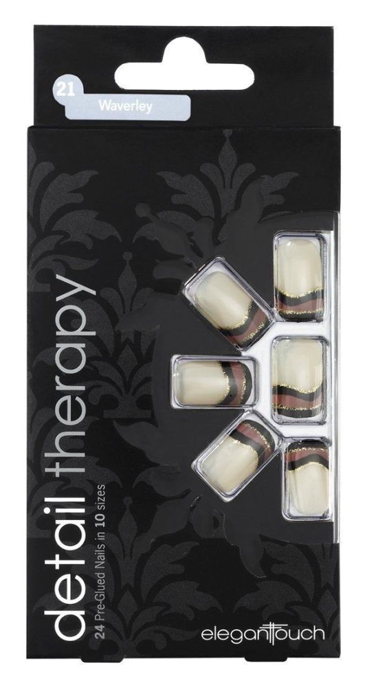 Elegant Touch Detail Therapy Waverley Glued False Nails