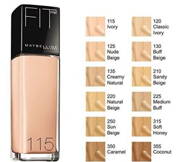 Maybelline Fit Me Liquid Foundation Classic Ivory 120 
