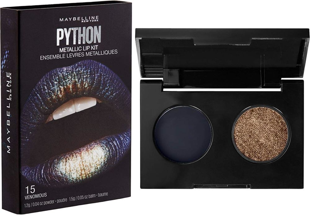 New Maybelline - Lip Studio Python Metallic Lip Makeup Kit, Venomous