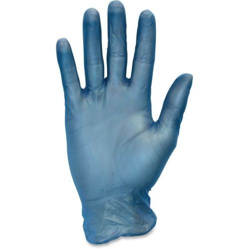 Disposable Blue Vinyl Single Use Gloves - Medium (Pack of 10 Pairs)